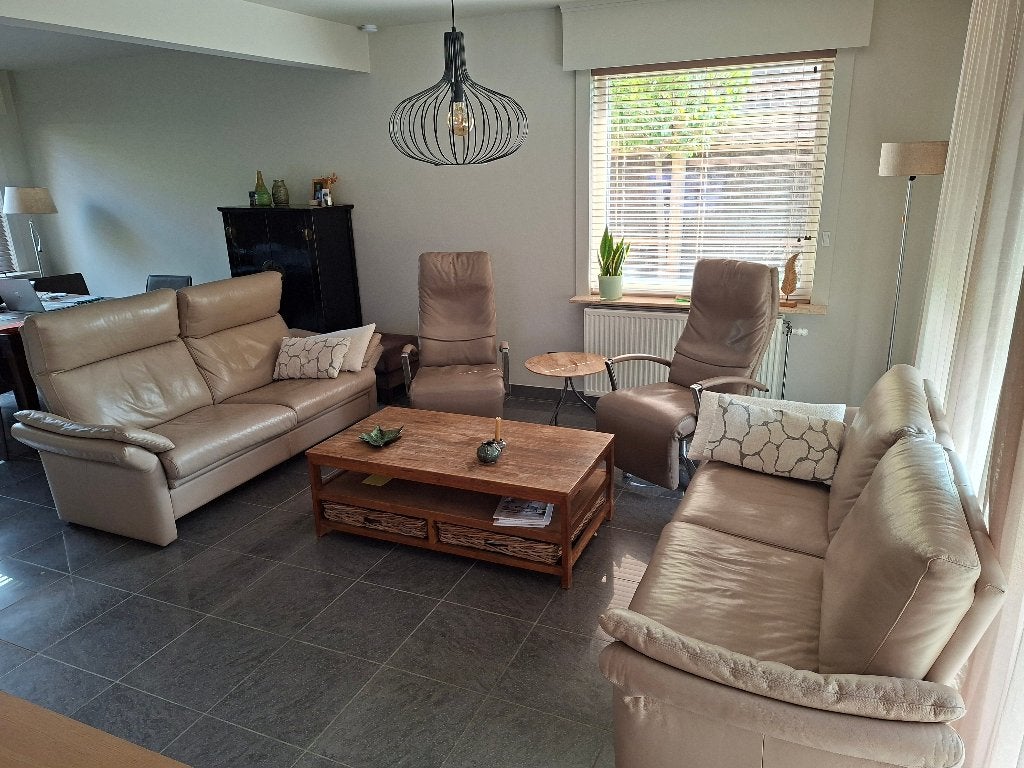 2 CANAPES DE SALON EN CUIR (1 FIXE + 1 RELAX), 75 à 100 cm, MODERNE CLASSIQUE, Enlèvement, Utilisé