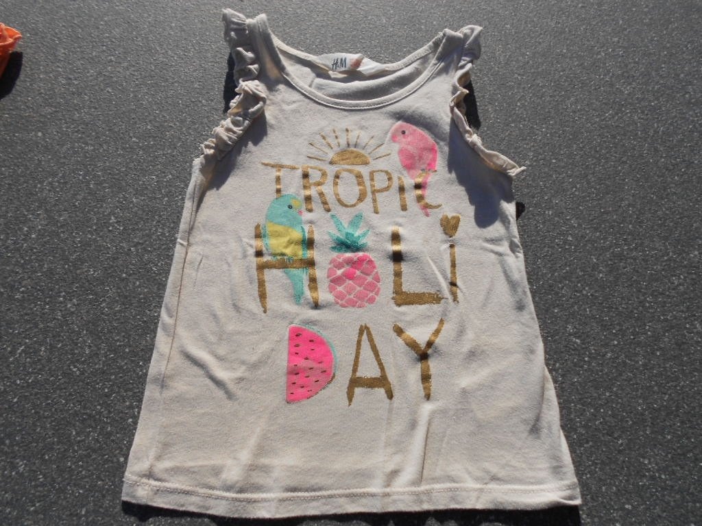 Top H&M avec 98/104, Enfants & Bébés, Enlèvement ou Envoi, Chemise ou À manches longues, H&M, Utilisé