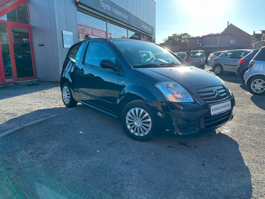 Citroën C2 + waarborg, Voorwielaandrijving, 4 zetels, Stof, Zwart