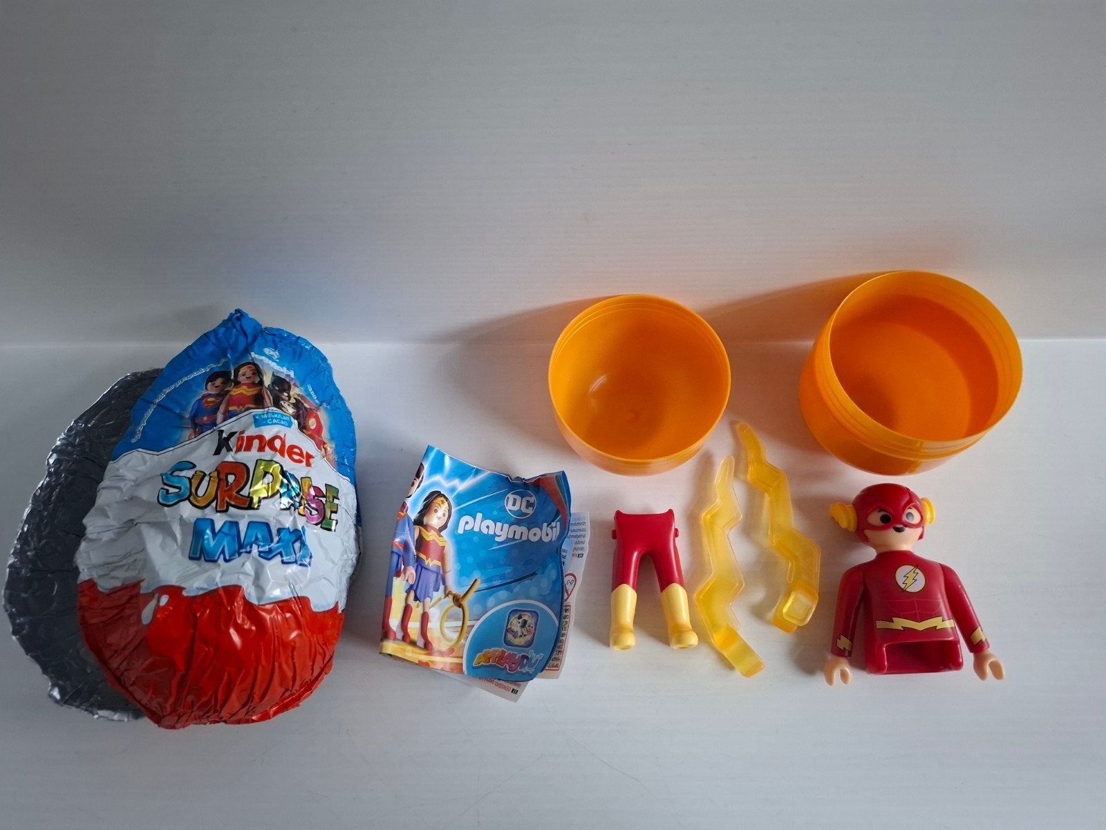 Playmobil Belgische Kinder Surprise Maxi DC Comics Flash, Ophalen of Verzenden, Nieuw, Hardplasticfiguren