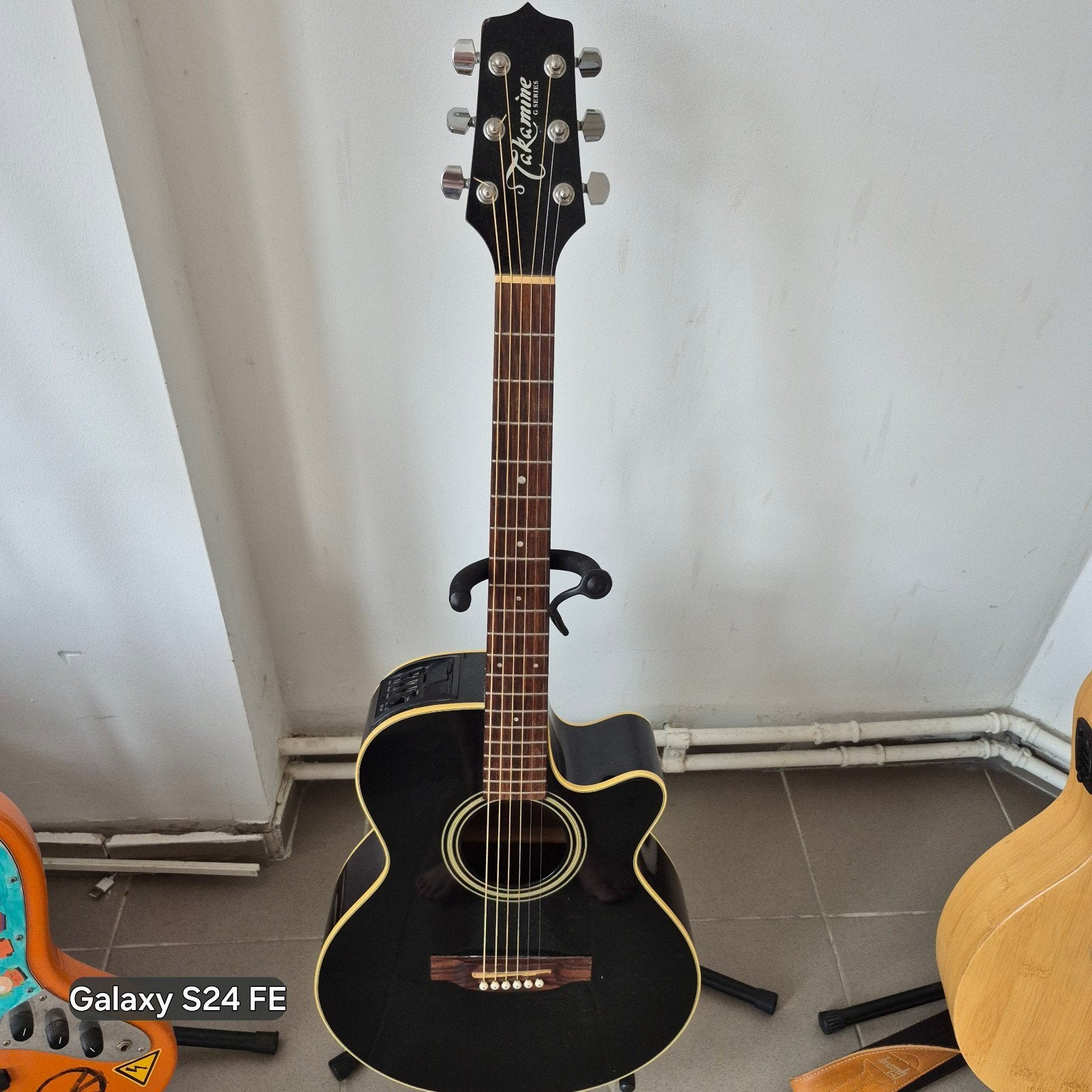 Takamune série G EG260X-BL, Enlèvement, Comme neuf, Guitare Western ou Guitare Folk, Avec capteur (piezo)