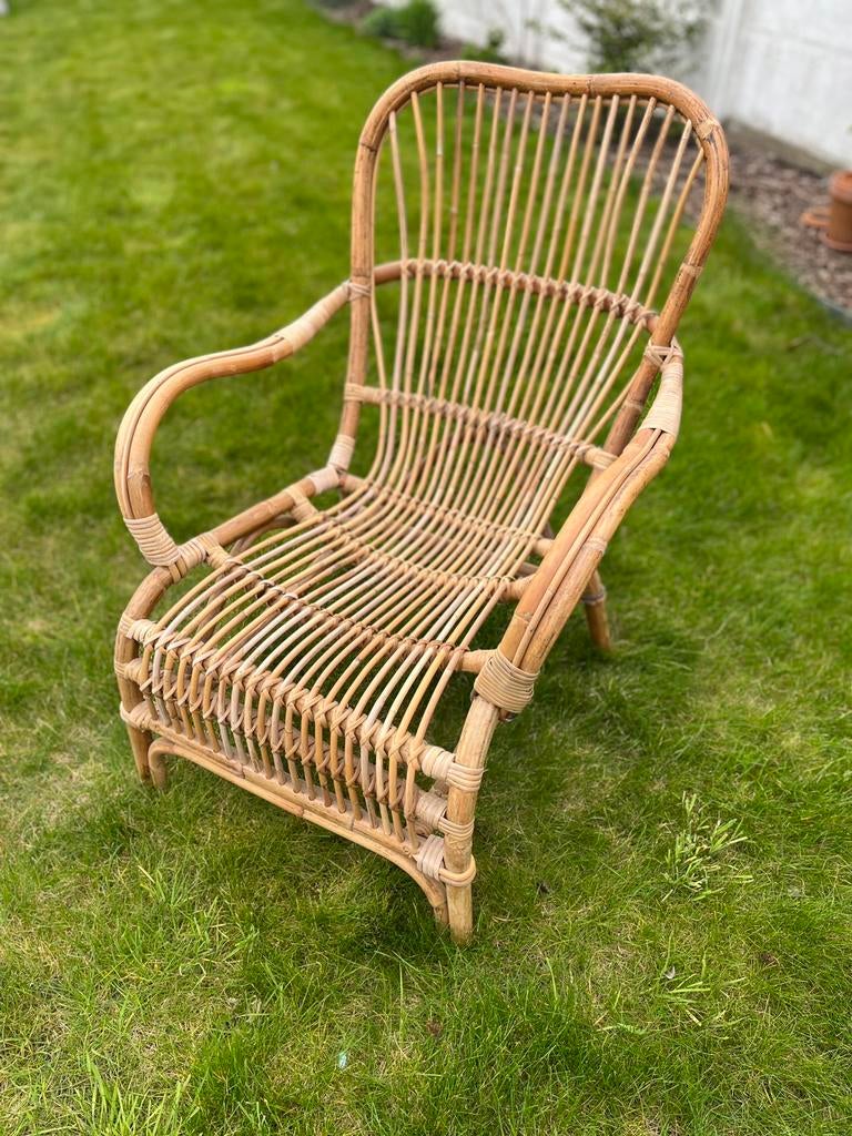 Rotan zetel / fauteuil, Ophalen, Gebruikt