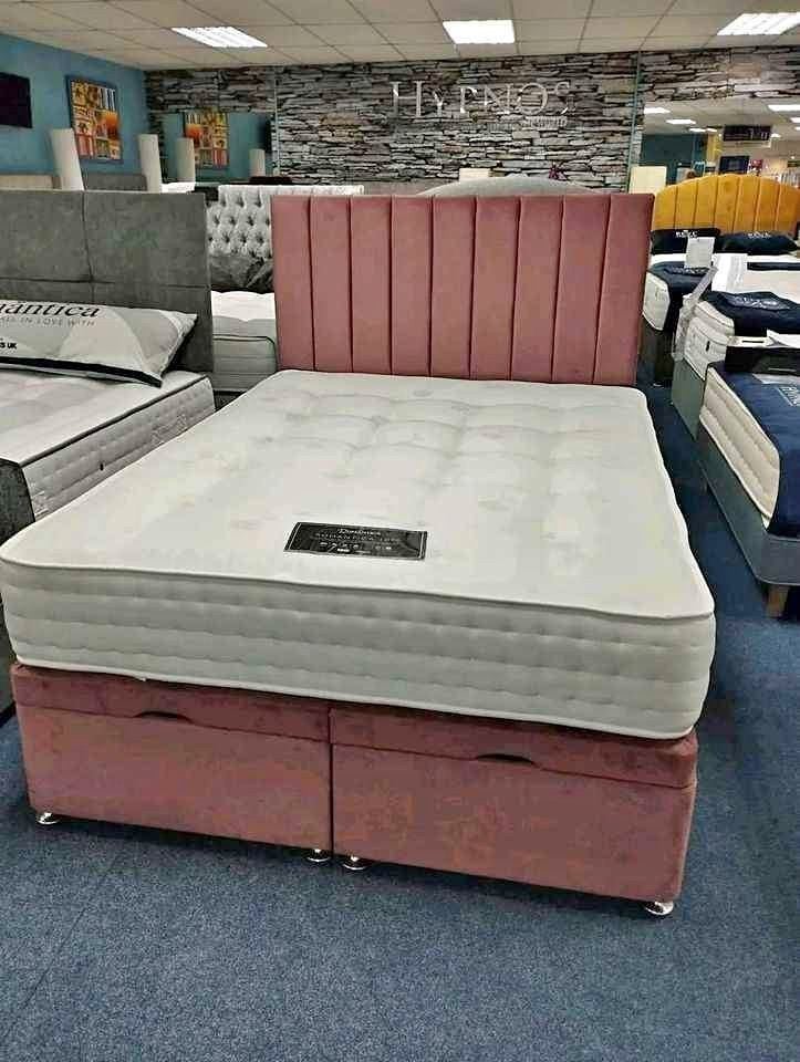 Lit + matelas complet - Toutes les couleurs et tailles, Envoi, Neuf, Deux personnes, Autres couleurs