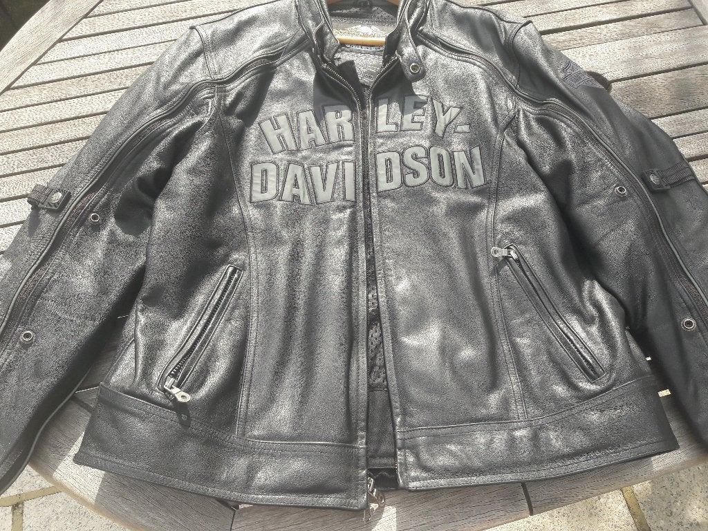 Veste cuir double Harley DAvidson, Motos, Femmes, Seconde main, Harley Davidson, Manteau | cuir