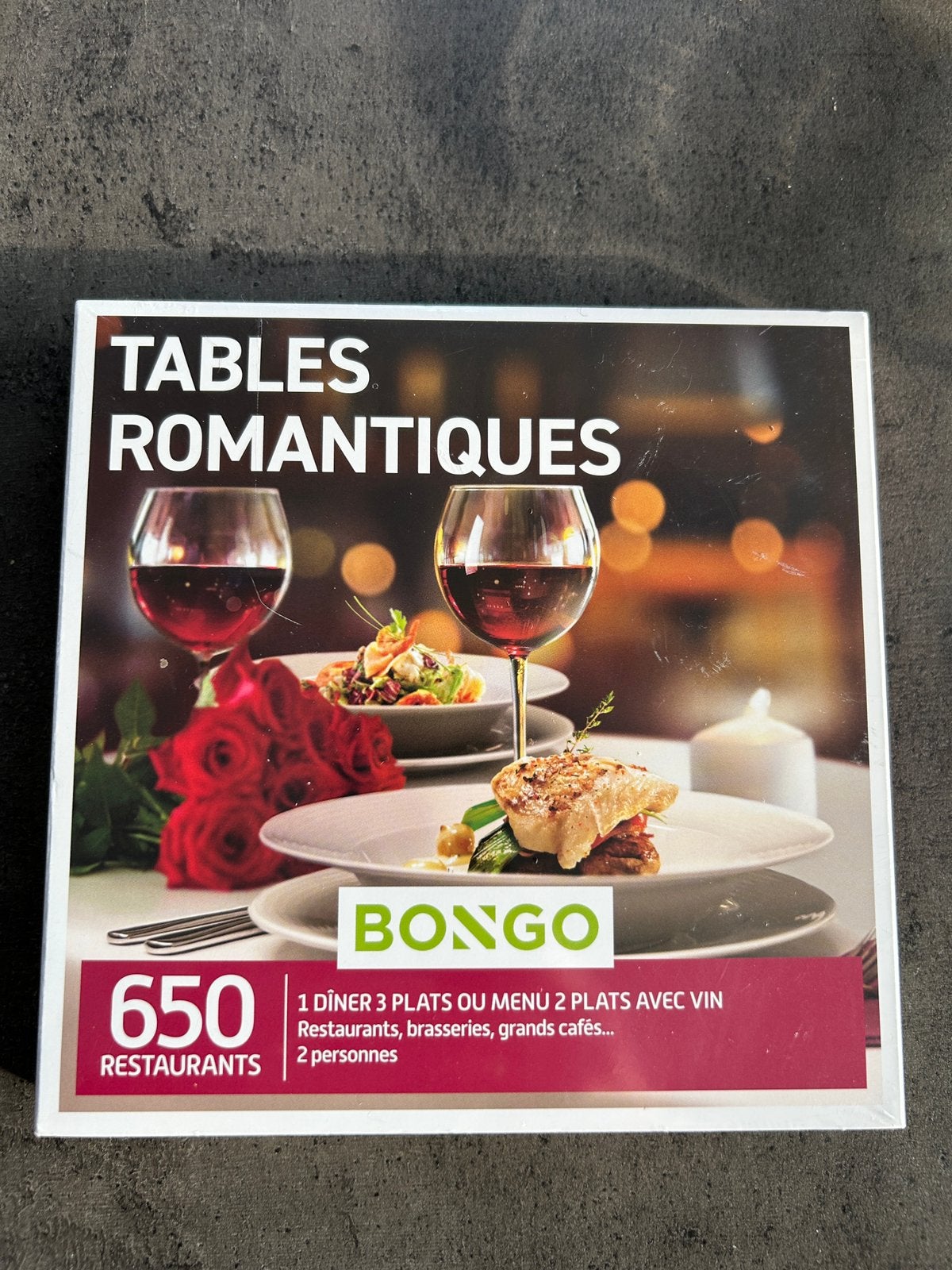 Bongo Romantische tafelkist, Tickets en Kaartjes, Twee personen, Cadeaubon, Overige typen