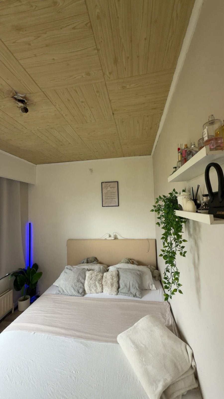 Sommier 160x200 cm avec matelas,..., Beige, Comme neuf, Enlèvement, Deux personnes
