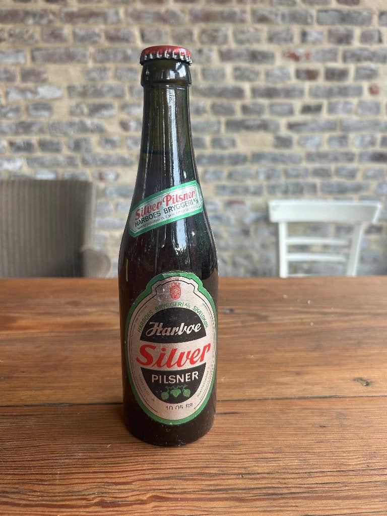 Harboe Silver Pilsener vervaldatum 1988, Ophalen of Verzenden