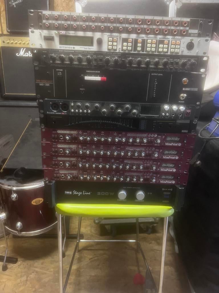 Lot 19” pakket deal of apart tascam mindprint enz, Musique & Instruments, Enlèvement, Comme neuf