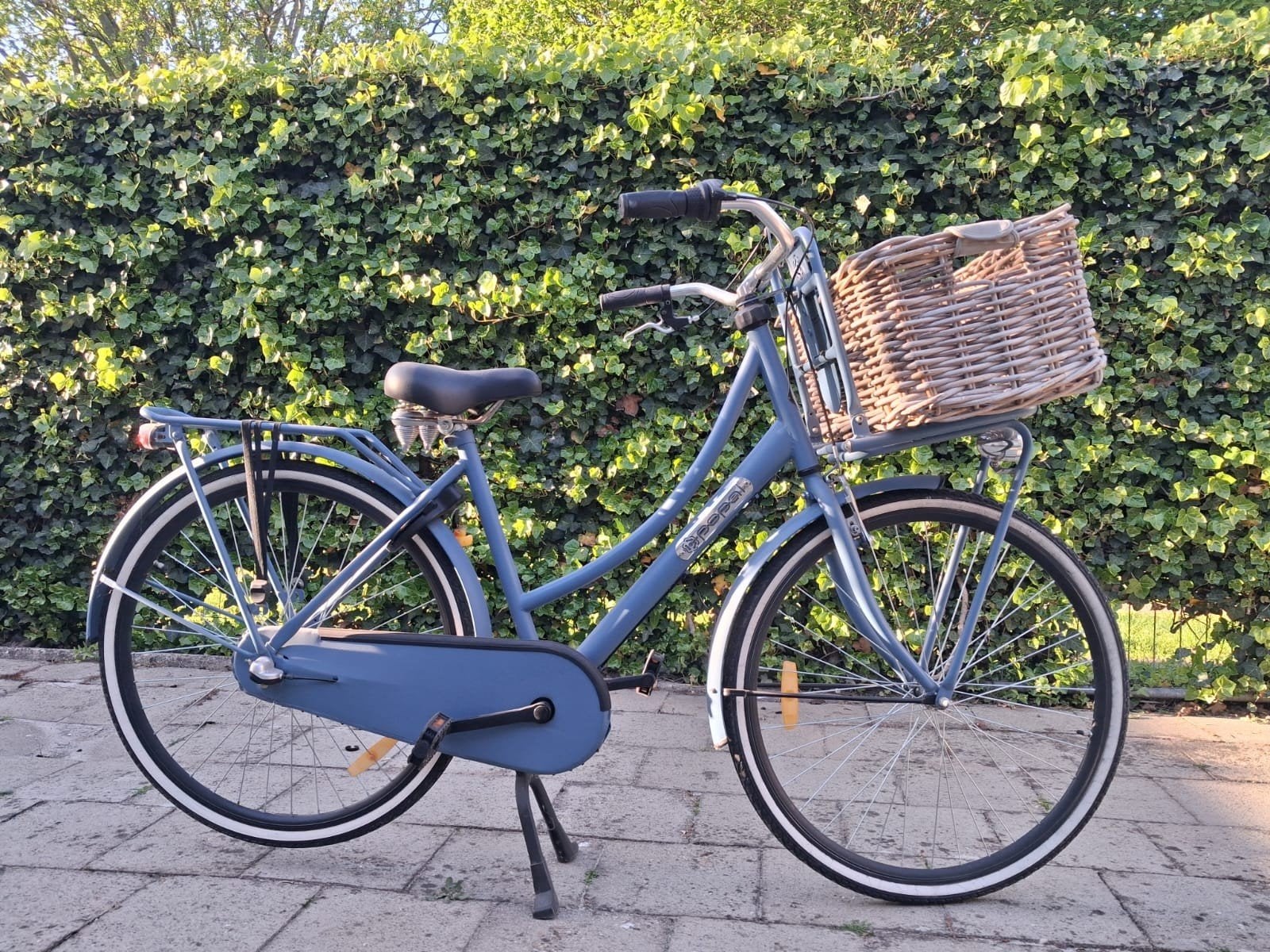 meisjesfiets blauw, Ophalen