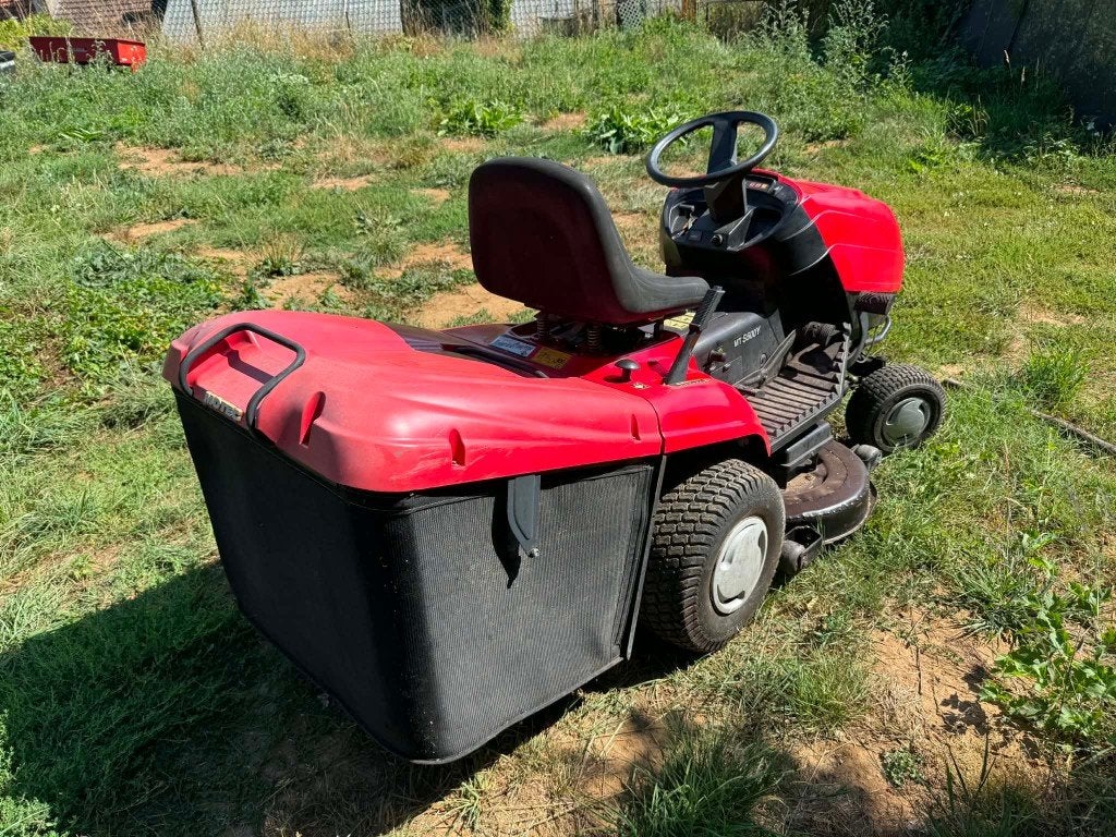 Tracteur tondeuse Motec 15.5 ch  + déflecteur, Brigg's & stratton, Démarrage électrique, Comme neuf, Enlèvement