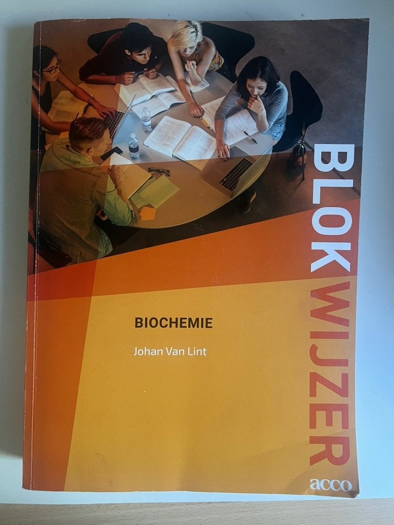 Biochemie Blokwijzer - Johan Van Lint, Ophalen of Verzenden, Gelezen, Hoger Onderwijs, Acco