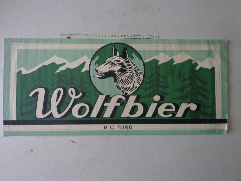 KOOPJE poster met publiciteit Wolfbier jaren 1930, Enlèvement ou Envoi