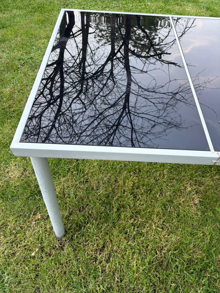 Mooie tuintafel, Tuin en Terras, Tuintafels, Ophalen, Zo goed als nieuw, Rechthoekig, Metaal