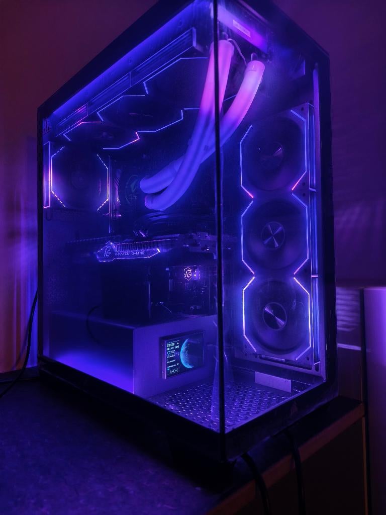 RGB Game PC Ryzen 5 X3D, 32GB RAM, RX 7800 XT 16G, 1TB nvme, Ophalen, 32 GB, Virtual Reality, Refurbished