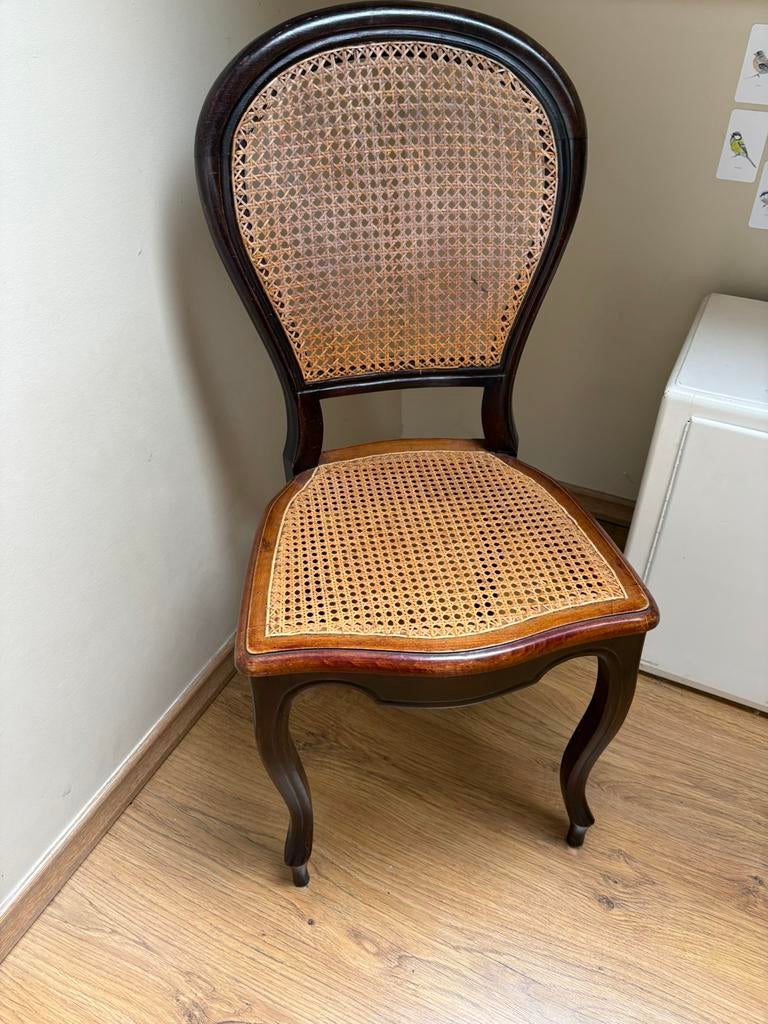 Stoel met rieten zitvlak, Antiek en Kunst, Ophalen