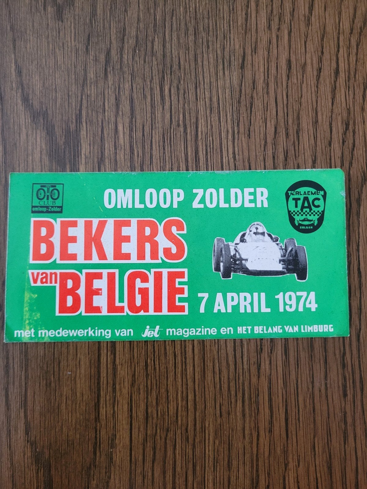 Ancien autocollant Zolder 1974 cups de Belgique
récupérer ou, Collections, Enlèvement ou Envoi