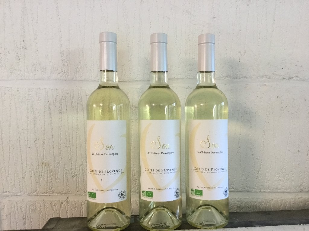 3 bouteilles Provence Son du Château Demonpère, Collections, Vins, Neuf, Pleine, Vin blanc, Enlèvement