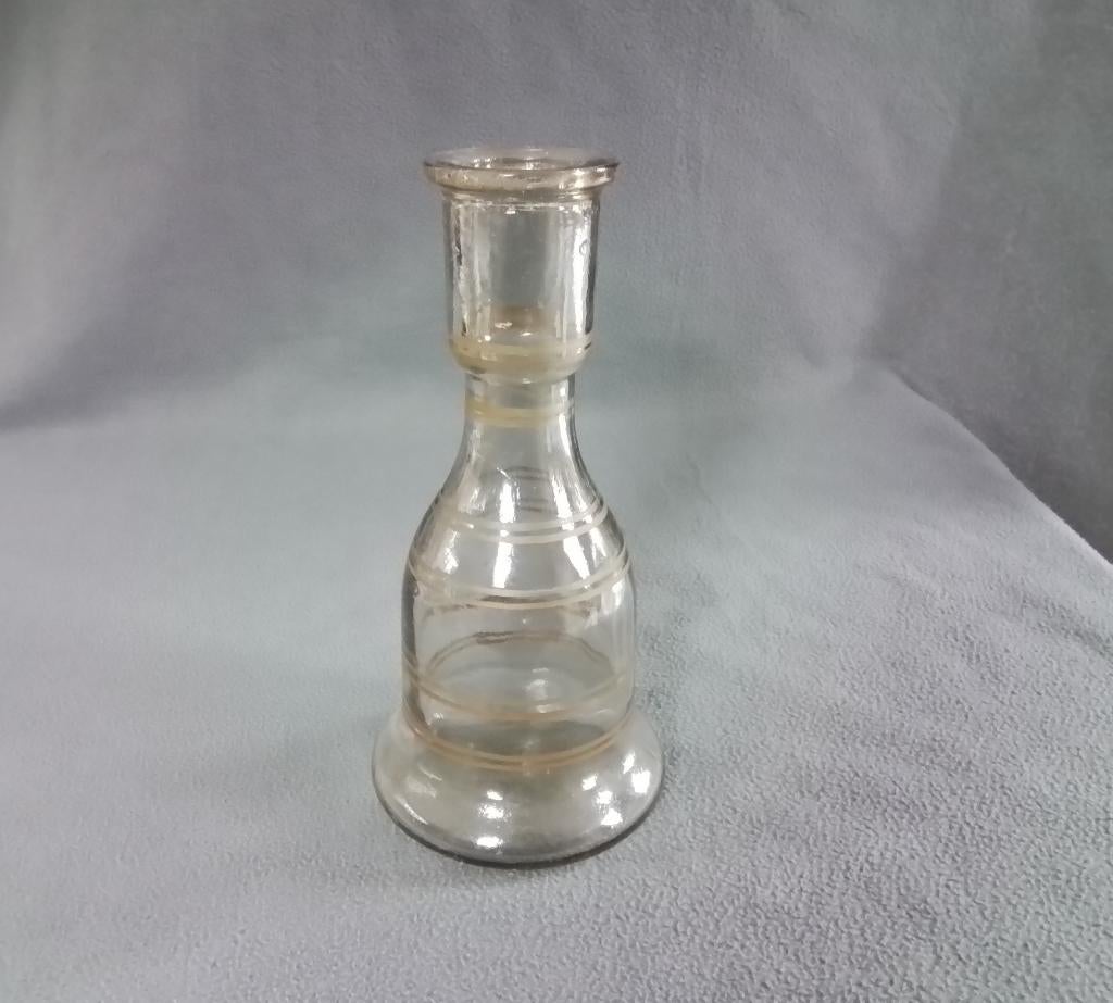 Een leuke vintage glazen vaas: 26 cm hoog, Ophalen of Verzenden, Gebruikt, Glas