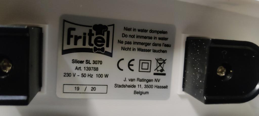 Fritel snijmachine, Huis en Inrichting, Snijmachine, Ophalen