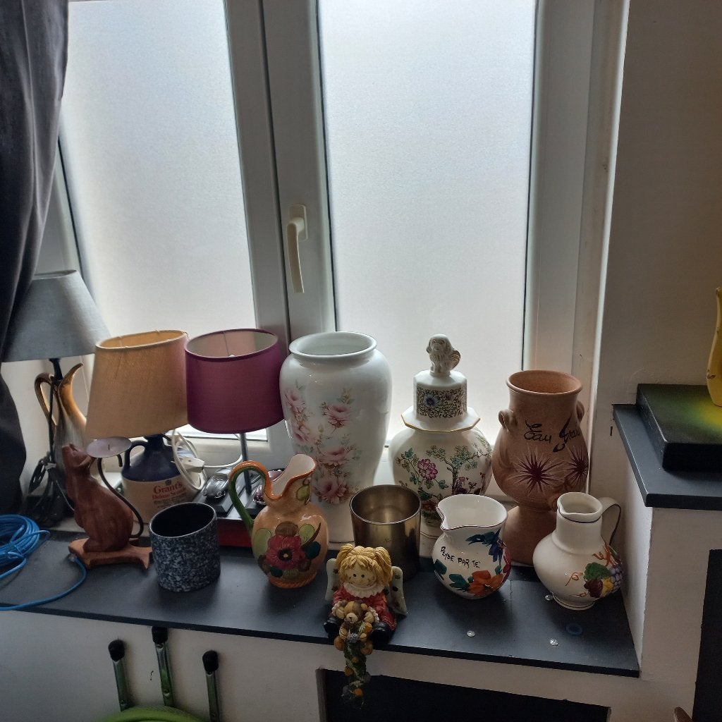 Lot de Bibelots et Lampes ( 14 Pieces ) diverse, Enlèvement