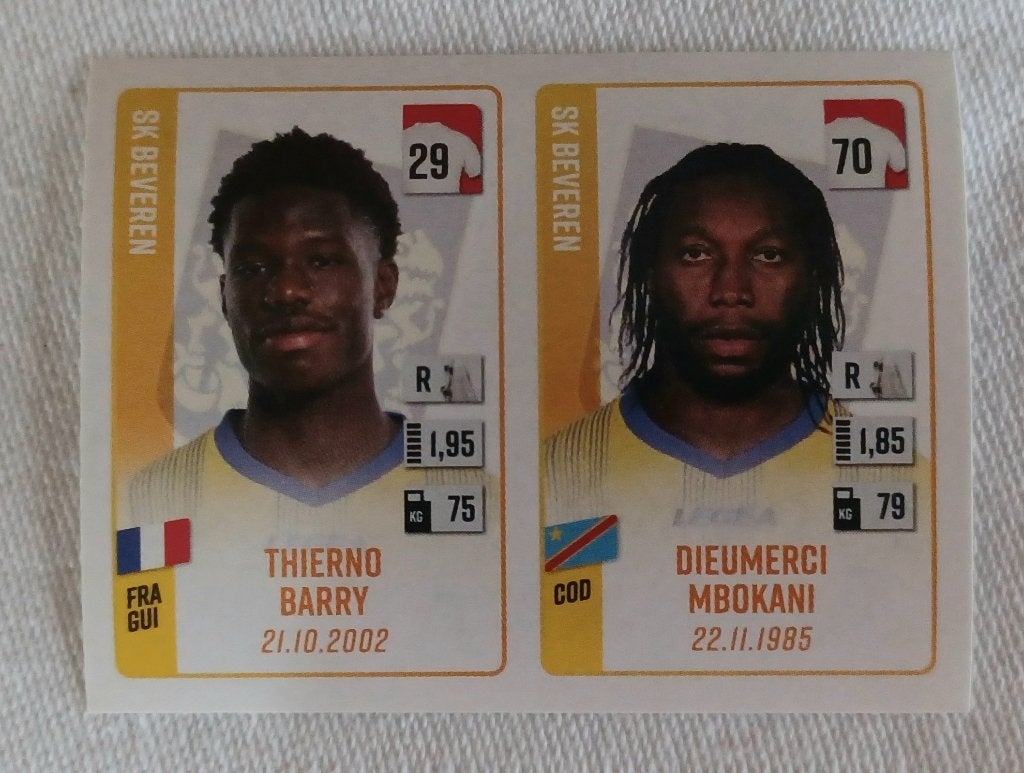 Autocollant Thierno Barry (rookie) - Pro League 2022-2023, Enlèvement ou Envoi, Comme neuf, Autocollant