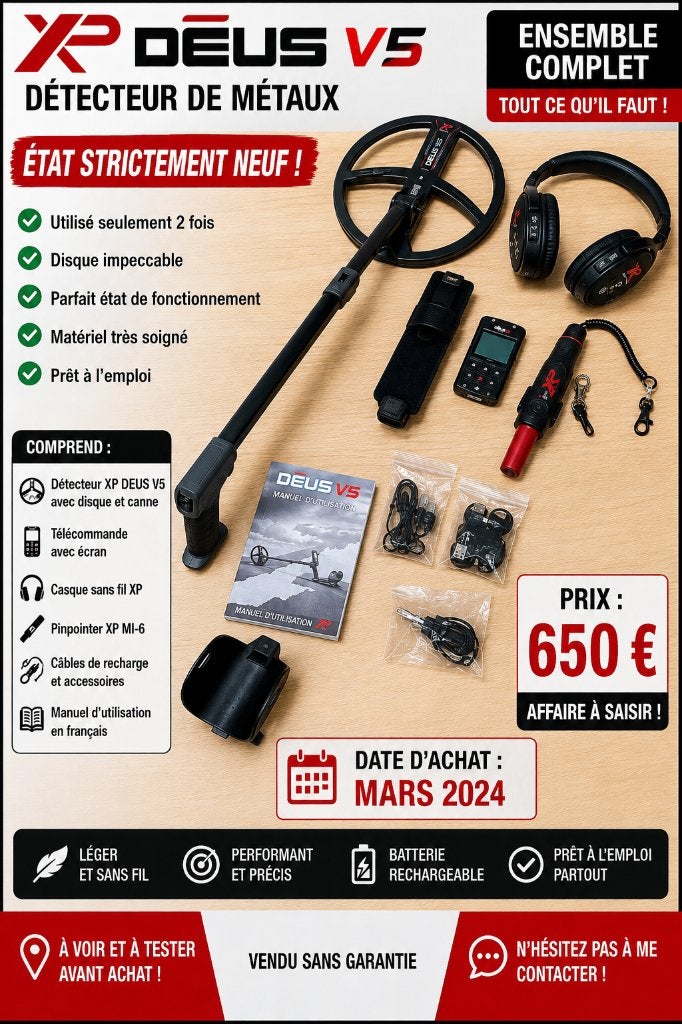 Détecteur métaux, Hobby & Loisirs créatifs, Enlèvement, Neuf
