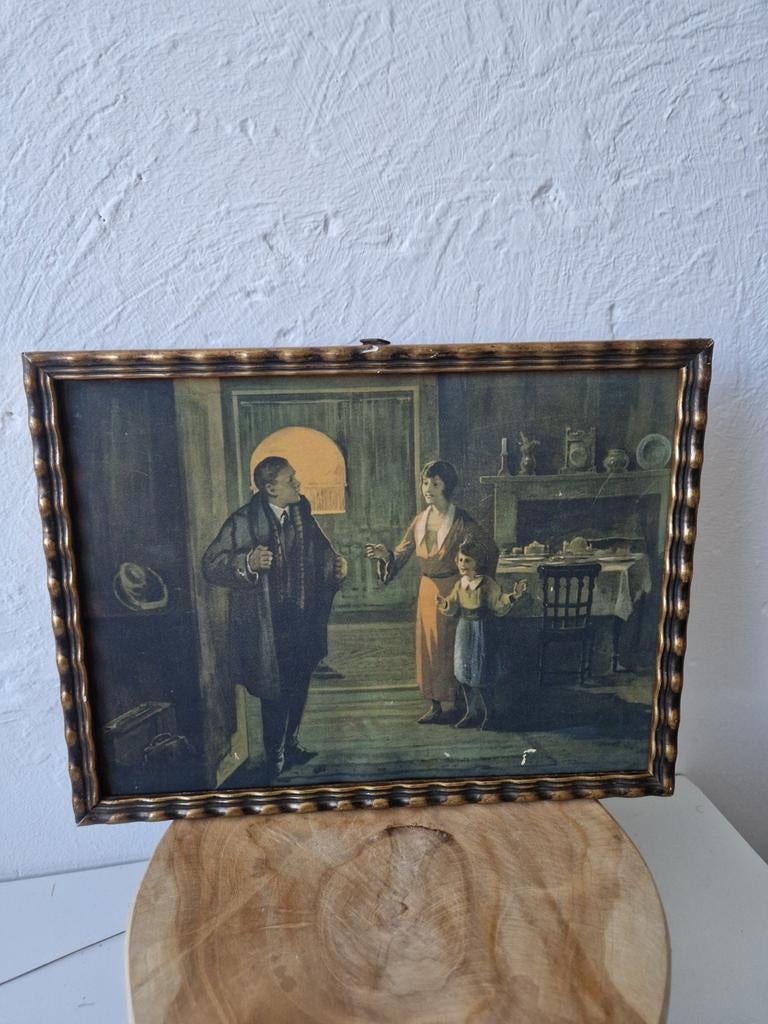 Antieke schilderij, Ophalen of Verzenden