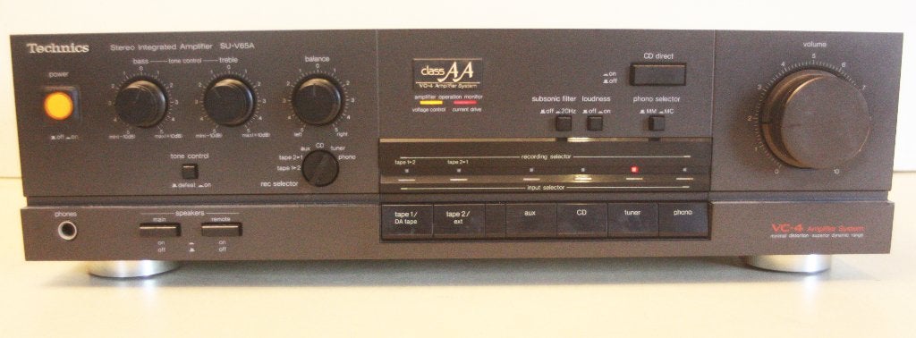 Technics SU-V65A Versterker / Class AA / VC-4 Ampli System, Ophalen of Verzenden, Zo goed als nieuw
