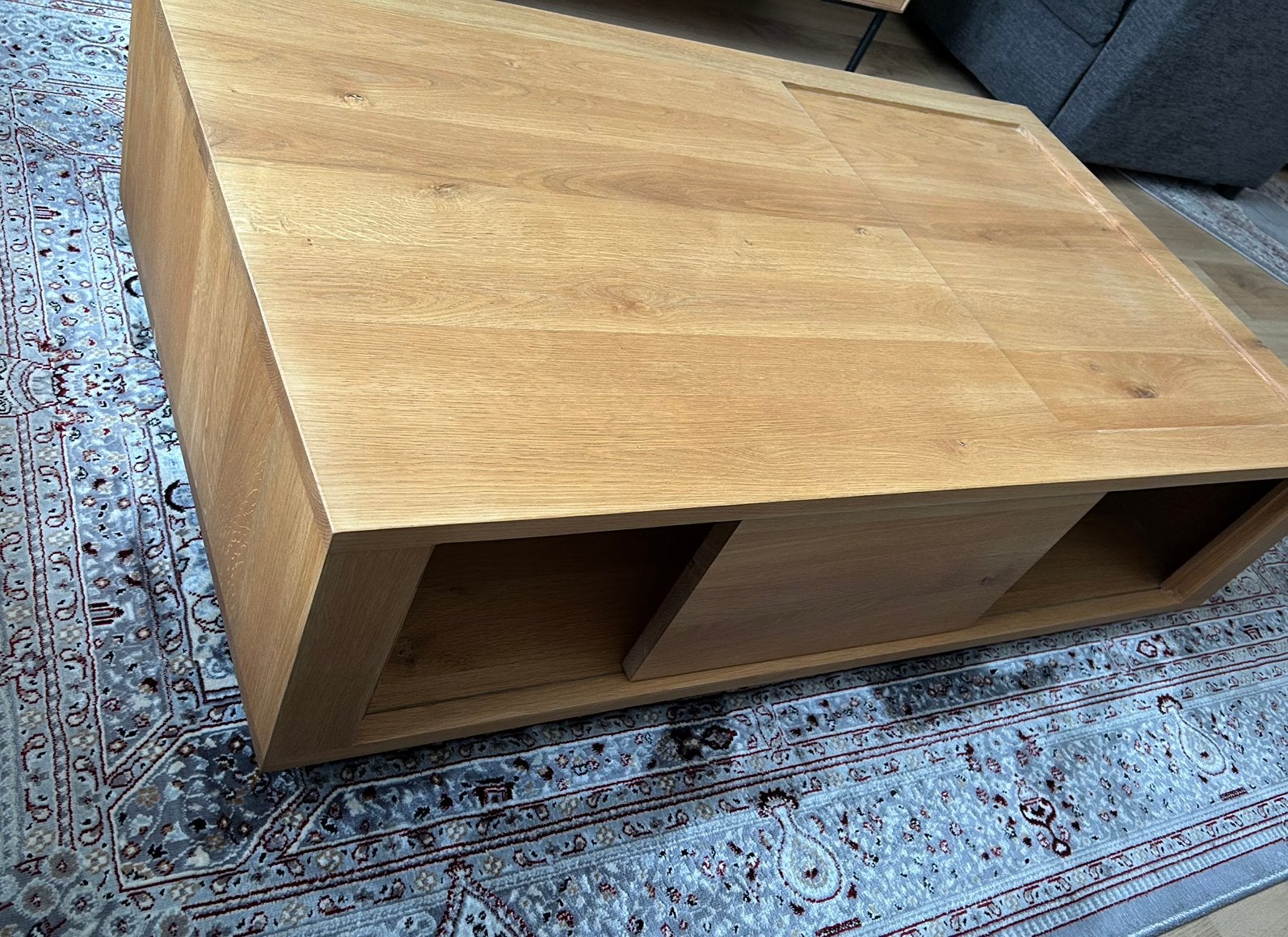 Table basse Ethnicraft Shadow, Maison & Meubles, 100 à 150 cm, Design, Comme neuf, Enlèvement