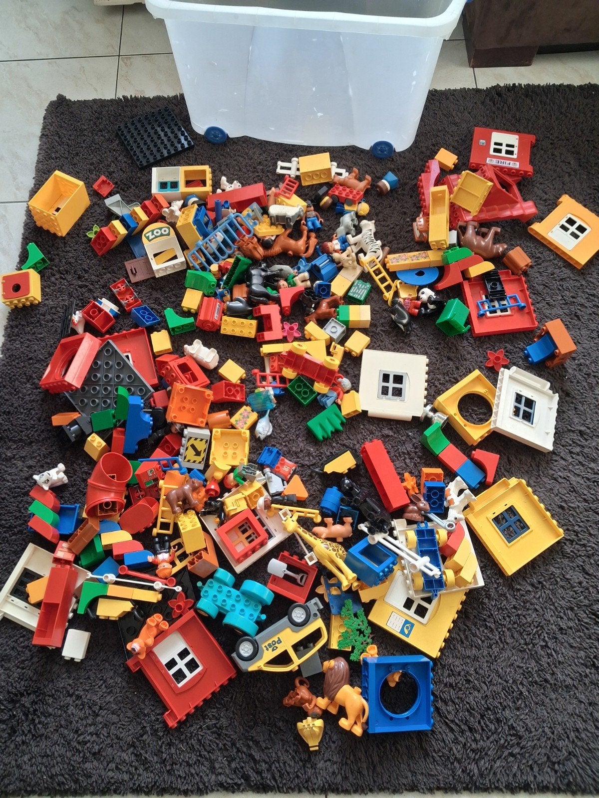 Duplo Figuren, Ophalen
