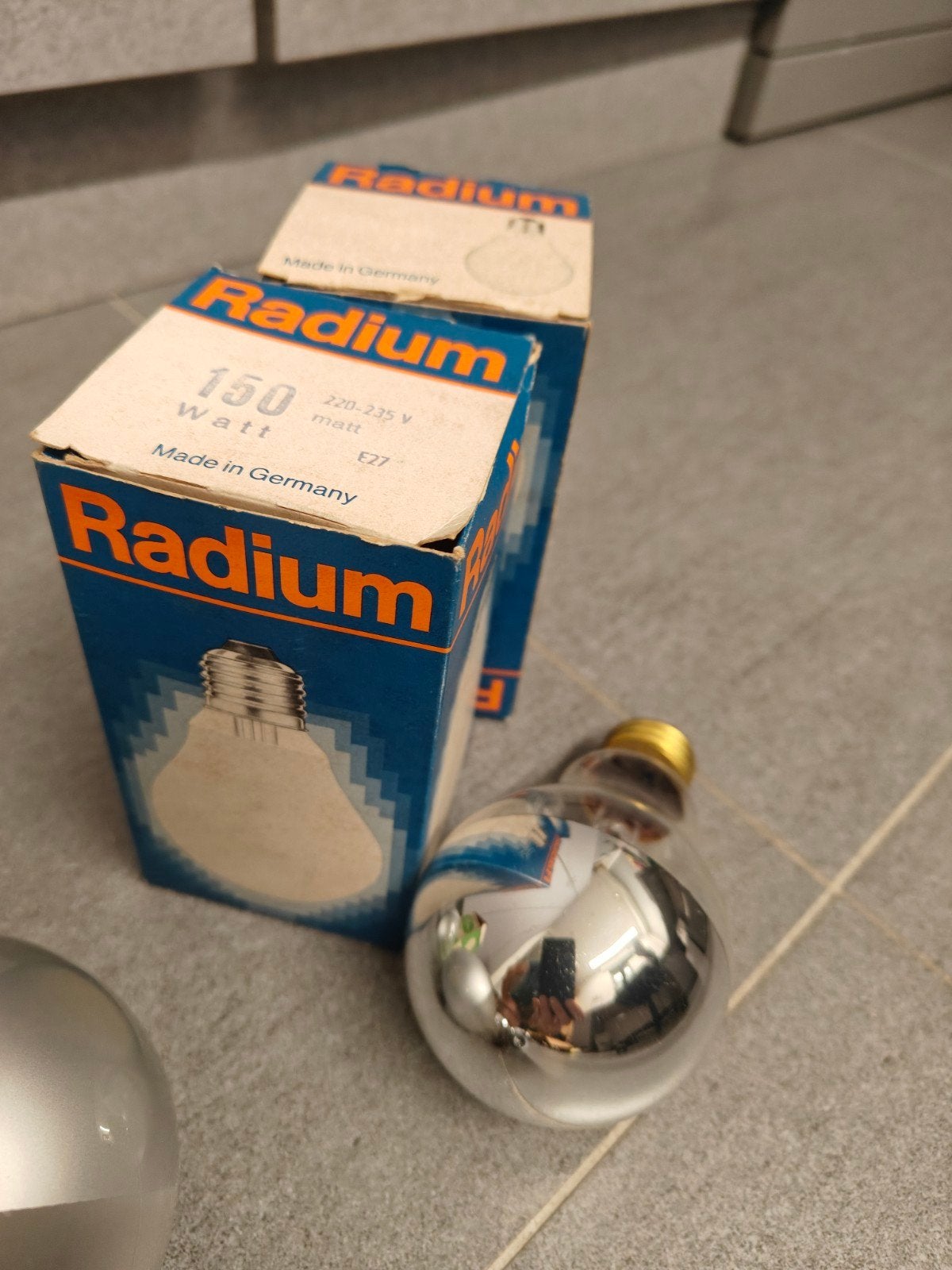 Partij van 10x Vintage Kop Spiegellampen E27(Radium, Philips, Ophalen, Philips