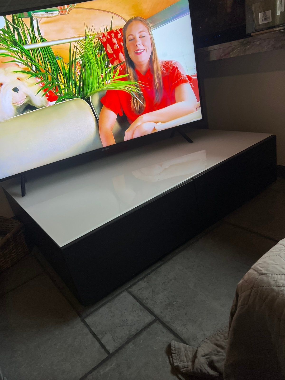 Gratis Salon tafel / tv kast, Enlèvement, Utilisé, Verre