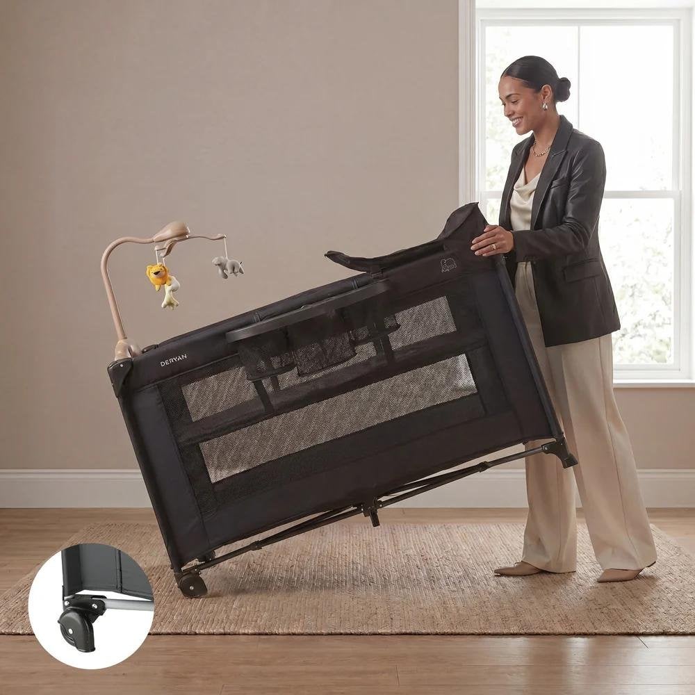 DERYAN Believer Luxe Campingbedje 0-5 Jaar 120x60 cm, Kinderen en Baby's, Ophalen of Verzenden, Zo goed als nieuw, Reisbedje