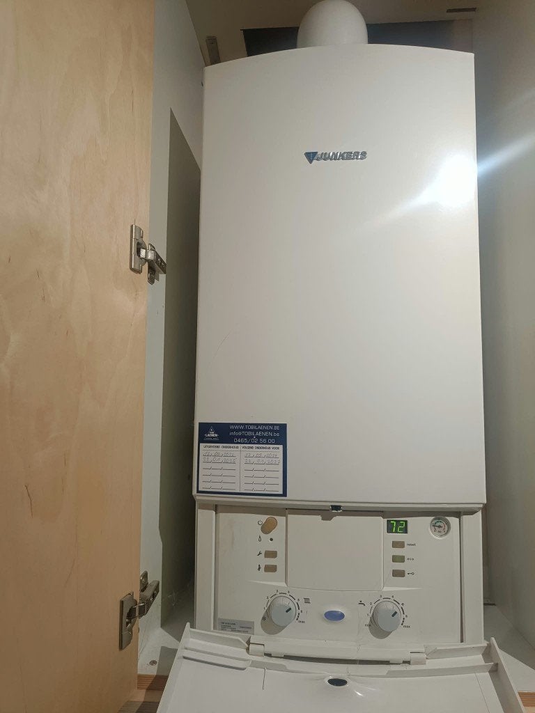 Condensatieketel + 2 blokken, Bricolage & Construction, Plus de 10 ans, Chauffe-eau, Enlèvement, Utilisé