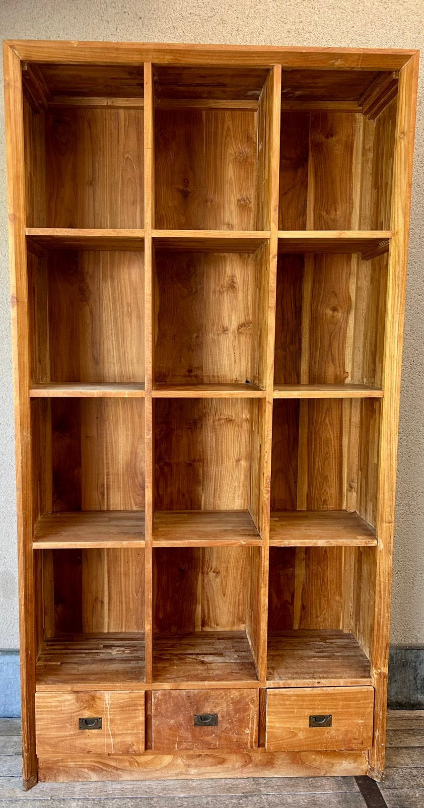 Teak houten kast, Ophalen, Gebruikt, 100 tot 150 cm, 200 cm of meer