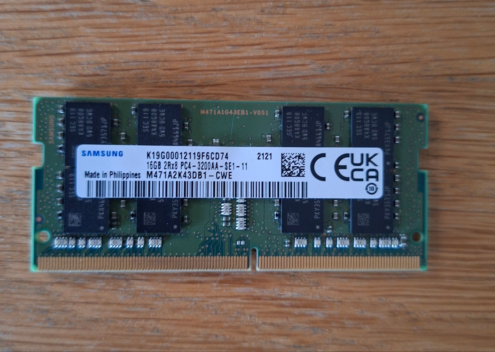 Samsung 16GB - DDR4 - 3200 MHz - SODIMM laptopgeheugen, DDR4, Refurbished, Ophalen of Verzenden, Laptop