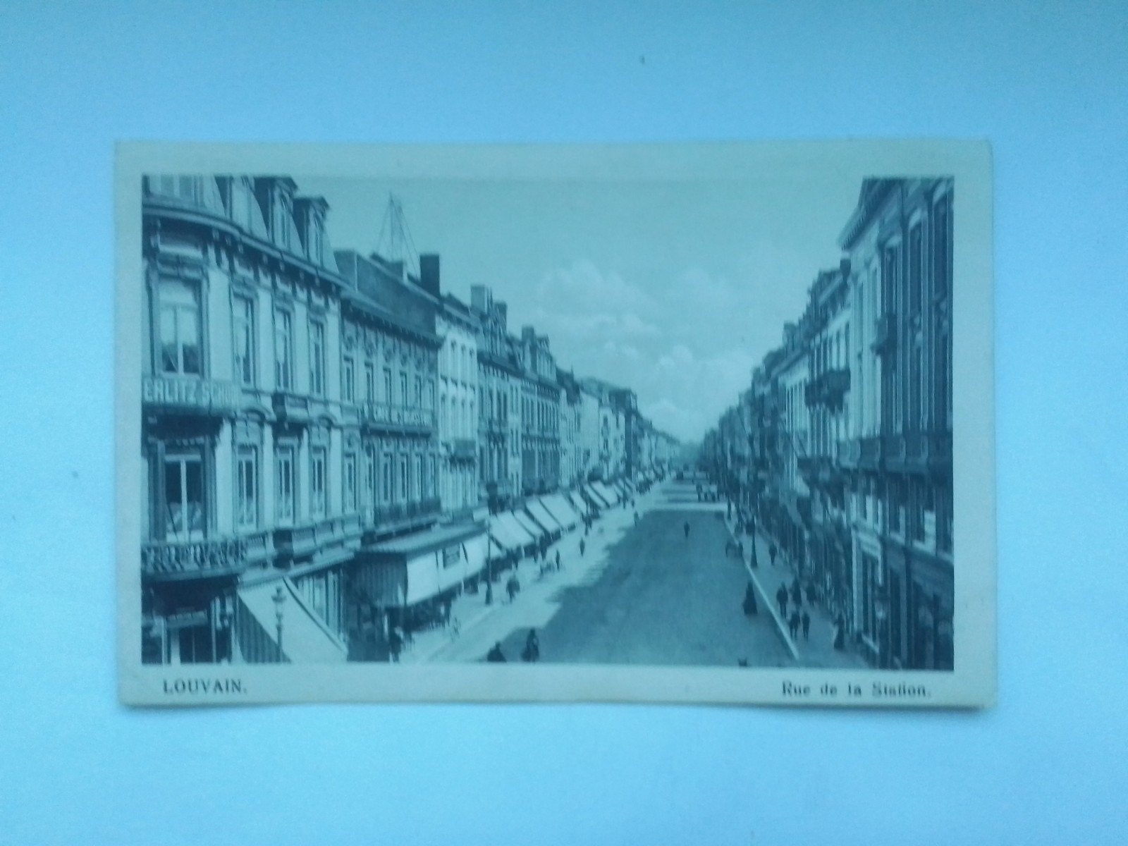 LEUVEN LOUVAIN RUE DE LA STATION, Verzamelen, Ophalen of Verzenden, Voor 1920, Ongelopen, Vlaams-Brabant