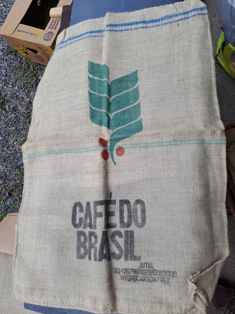 Sacs de café Brasil Ethiopia Honduras vides pour déco, Ophalen, Gebruikt, Verpakking