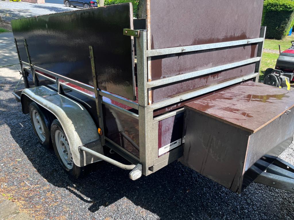 Double essieux de 2m50x1m30 avec rehausses, Enlèvement, Comme neuf