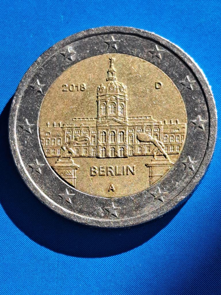 2018 A Allemagne 2 euros Berlin, Berlin, Envoi, Allemagne, 2 euros, Monnaie en vrac