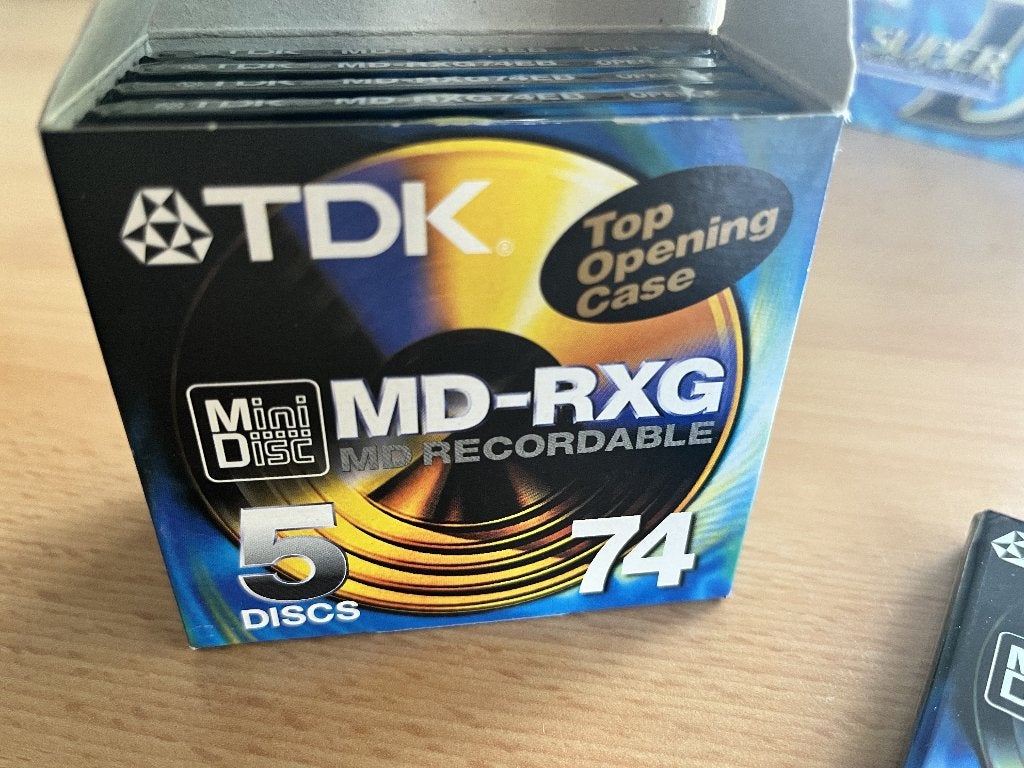TDK MiniDisc MD-RXG74EB (5, ongebruikt in originele doos), Audio, Tv en Foto, Ophalen