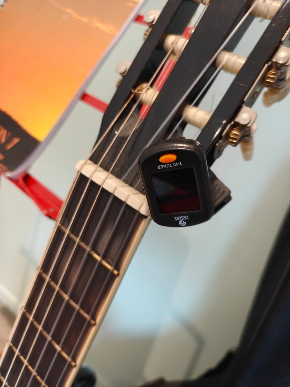 Gitaar + accesoire, Musique & Instruments, Enlèvement, Comme neuf, Acoustique, 5 cordes
