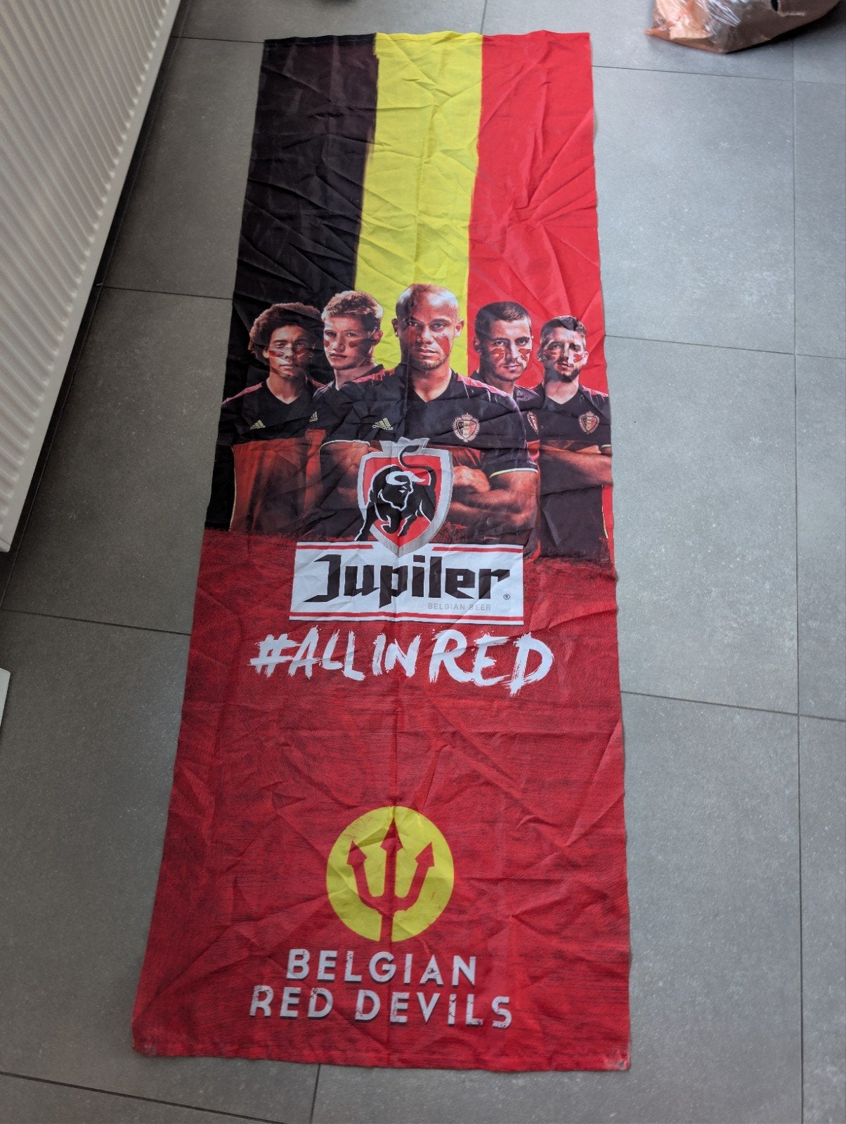 rode duivel vlag, Diversen, Vlaggen en Wimpels, Ophalen