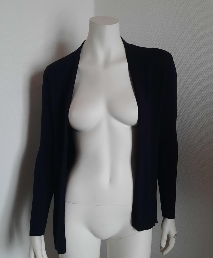 Pull&Bear vestje/cardigan "S", Kleding | Dames, Zwart, Ophalen of Verzenden, Zo goed als nieuw, Maat 36 (S)