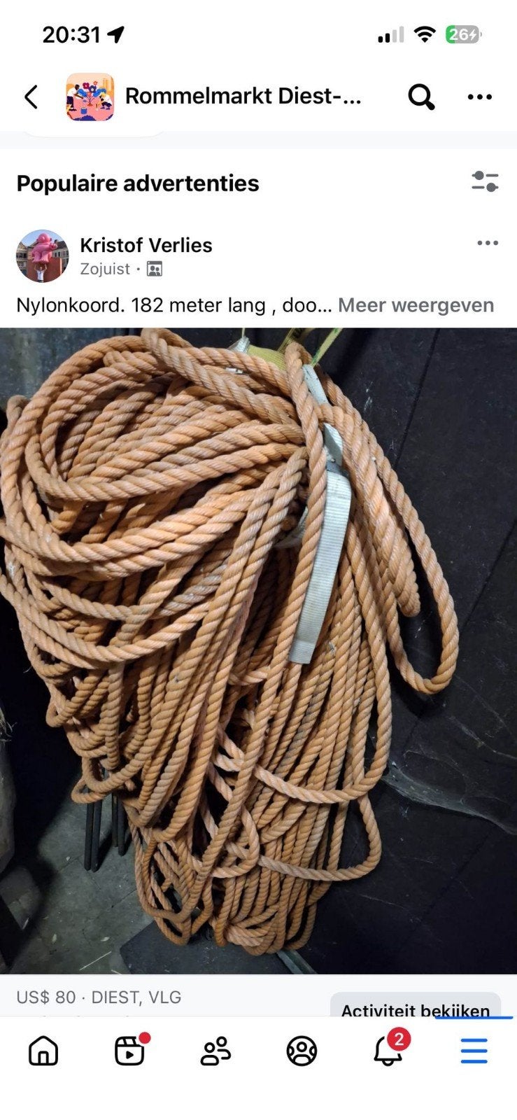 nylon koord, Ophalen, Nieuw