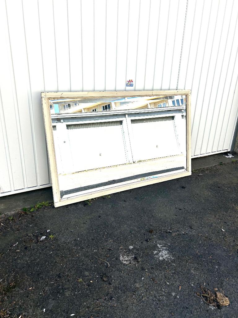 Oude afgeschuinde spiegel 117 x 72 cm, Ophalen, 100 tot 150 cm, Minder dan 100 cm