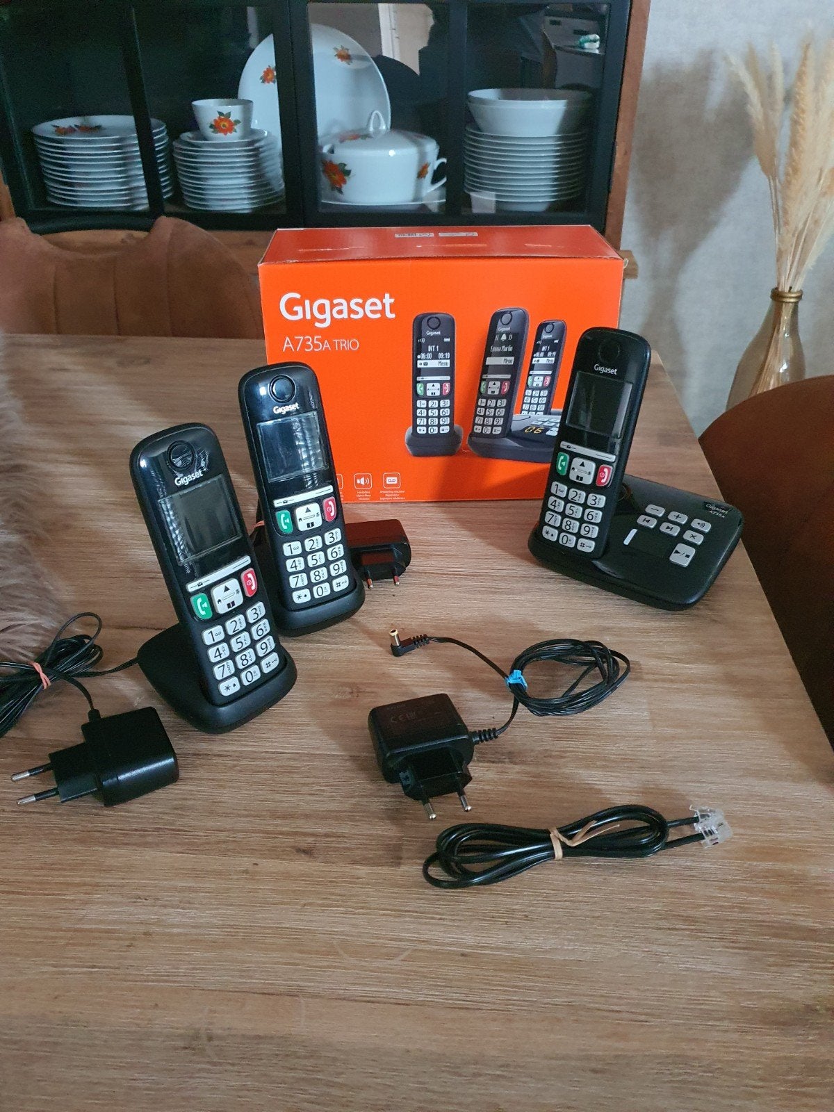 gigaset A735a trio pack, Ophalen