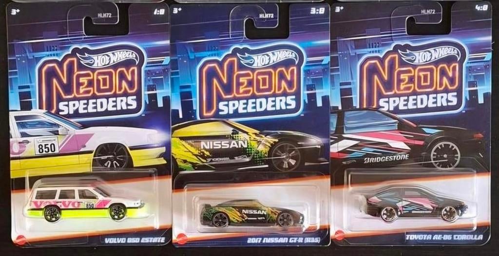 Hot Wheels Silver Series Neon Speeders, Ophalen of Verzenden, Zo goed als nieuw, Auto