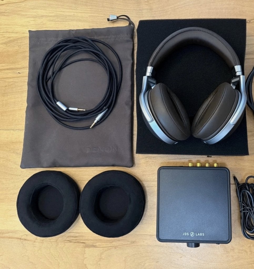 Denon AH-D5200 koptelefoon, Ophalen of Verzenden, Gebruikt, Over oor (circumaural), Overige merken