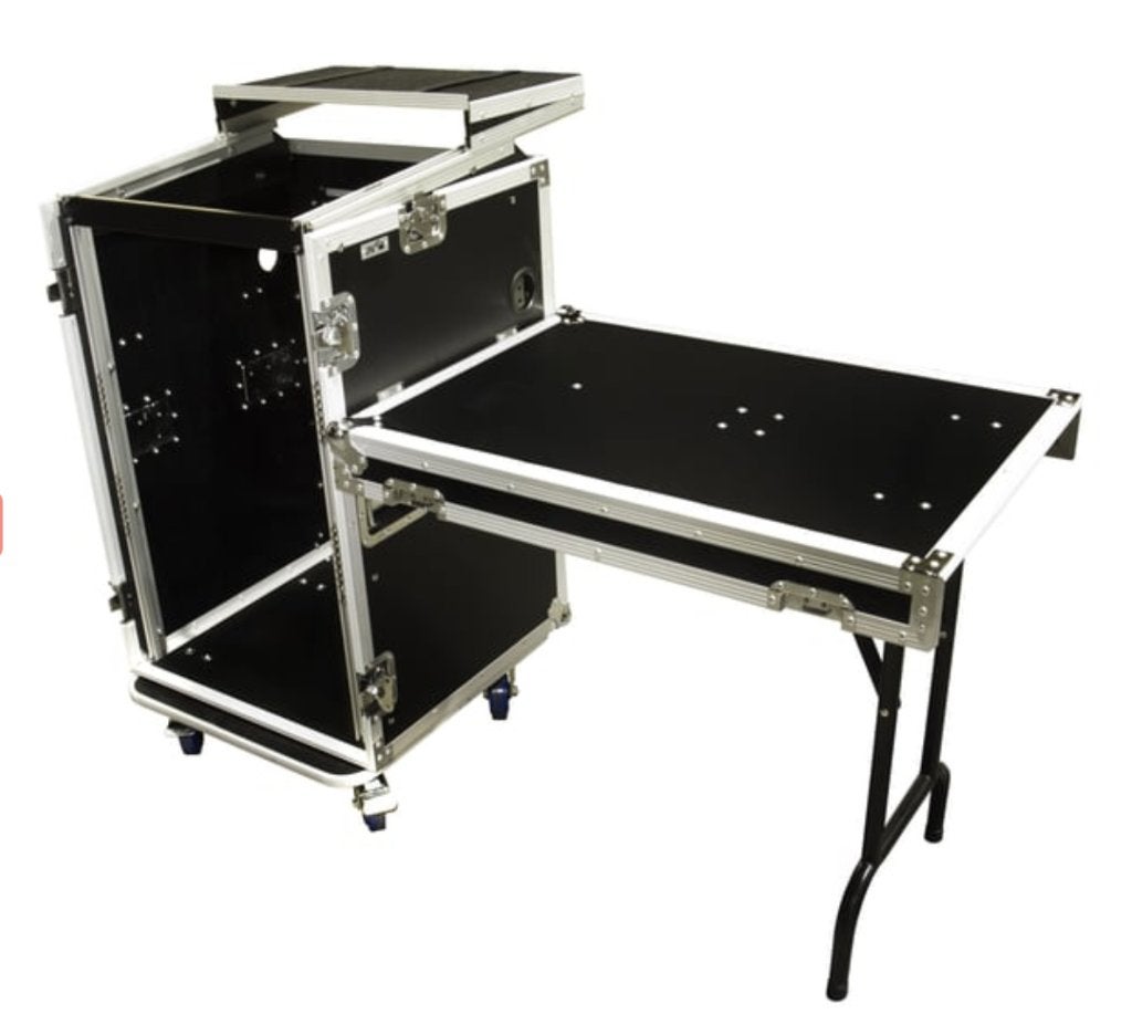 DJ kist 19'' rack case op wielen, Ophalen, Gebruikt, Draaitafel
